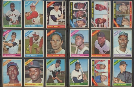 1966 Topps Baseball Card Near Complete Set