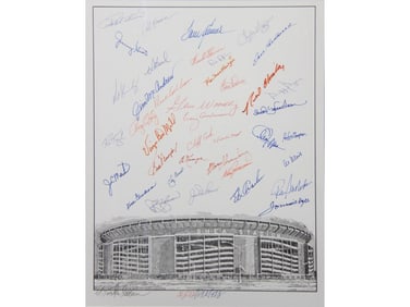 Mets Multi Signed Print, Murray Tinkelman