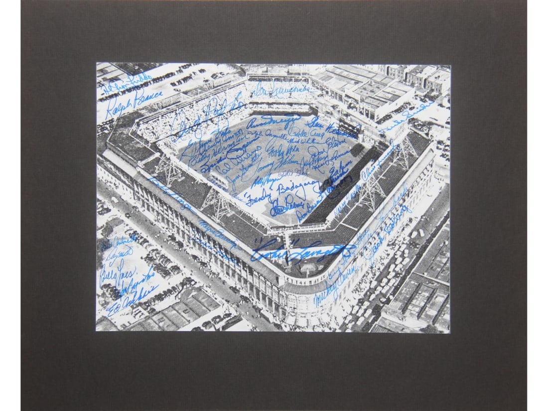 Brooklyn Dodgers Multi Signed Ebbets Field Print (1 of 3)