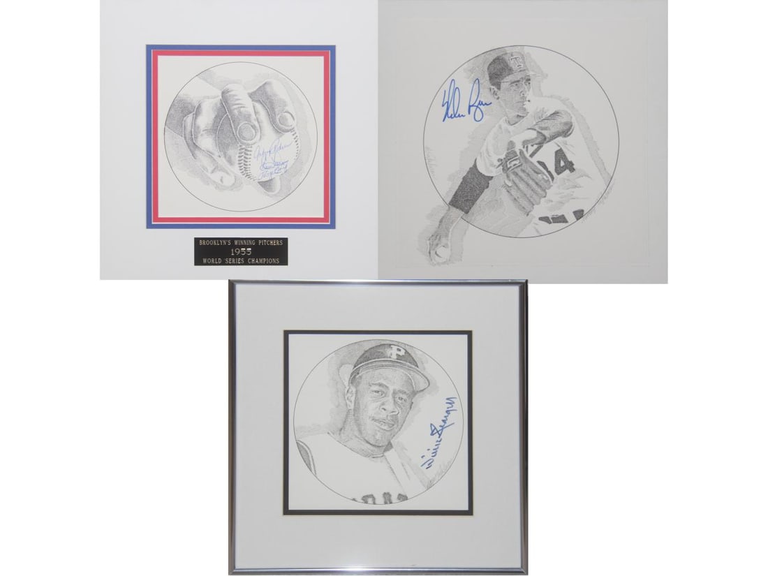 (3) Signed Baseball Prints by Murray Tinkelman (1 of 4)