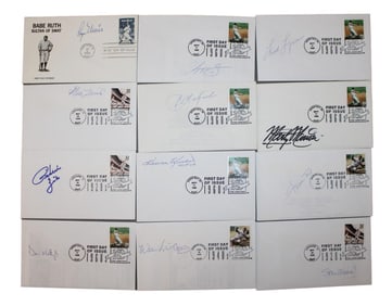 Lot of Signed Covers. Incl. Hall of Fame Players