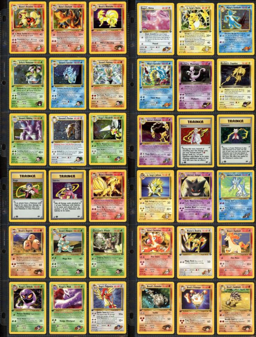 Pokemon Gym Challenge Complete 1st Ed. Set /132 (1 of 20)