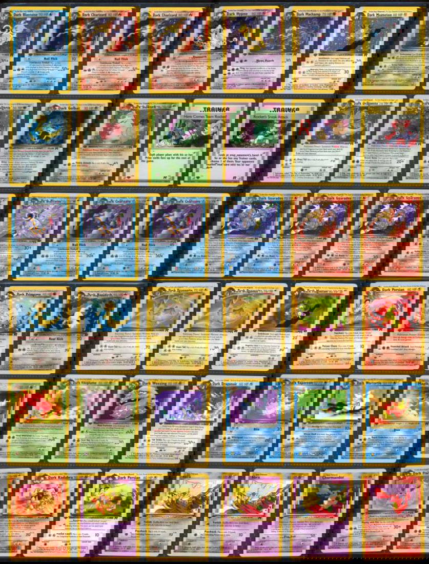 (78) Pokemon Team Rocket Cards Including Holo's Auction