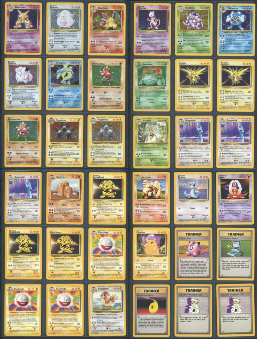 (49) Pokemon Base Set 1 Cards incl. Charizard Holo (1 of 8)