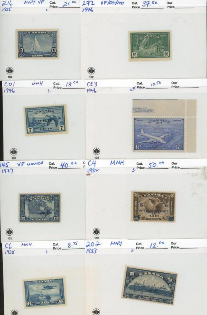 U.S. & Canada Collection in (2) Cartons (1 of 5)