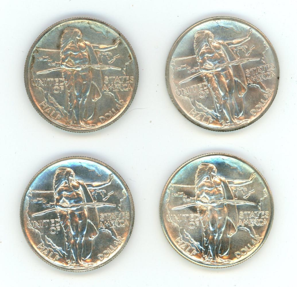 (4) Oregon Trail Commemorative Half Dollars (1 of 2)