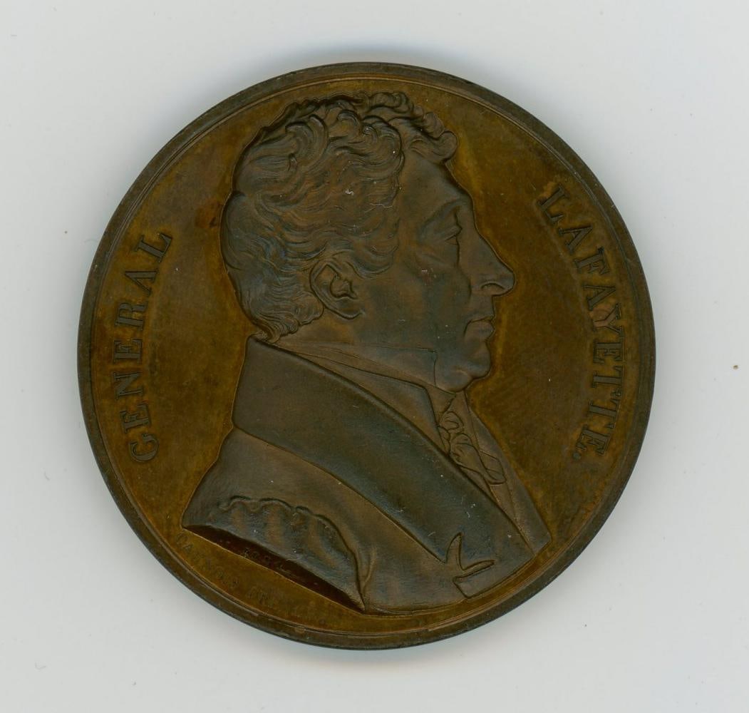 Lafayette Defender of American Medal Fuld LA 1824.: Fuld LA 1824.5 Lafayetter Defender of America Medal. Nice medal with attractive patina and minor wear.