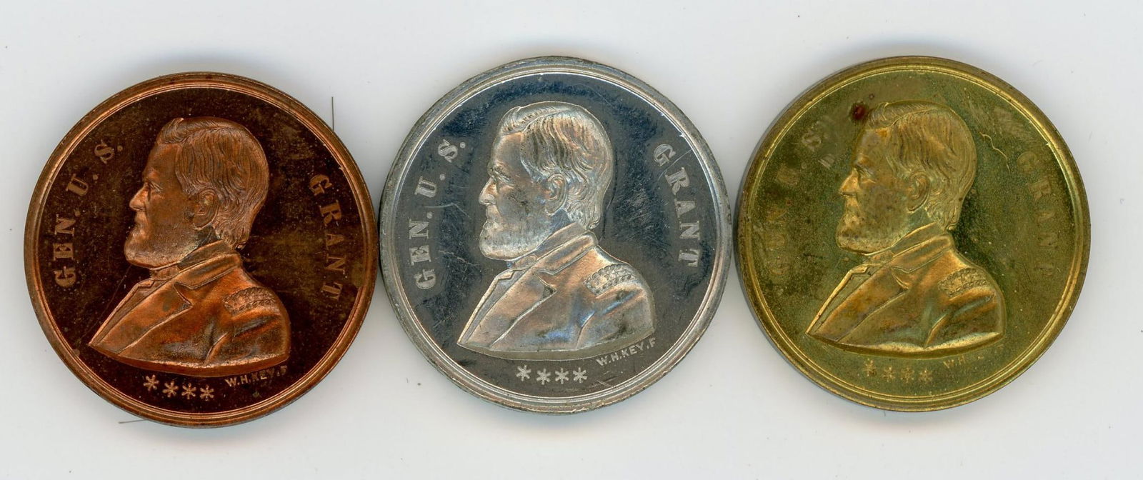Trio of U.S. Grant Campaign Medals (1 of 2)