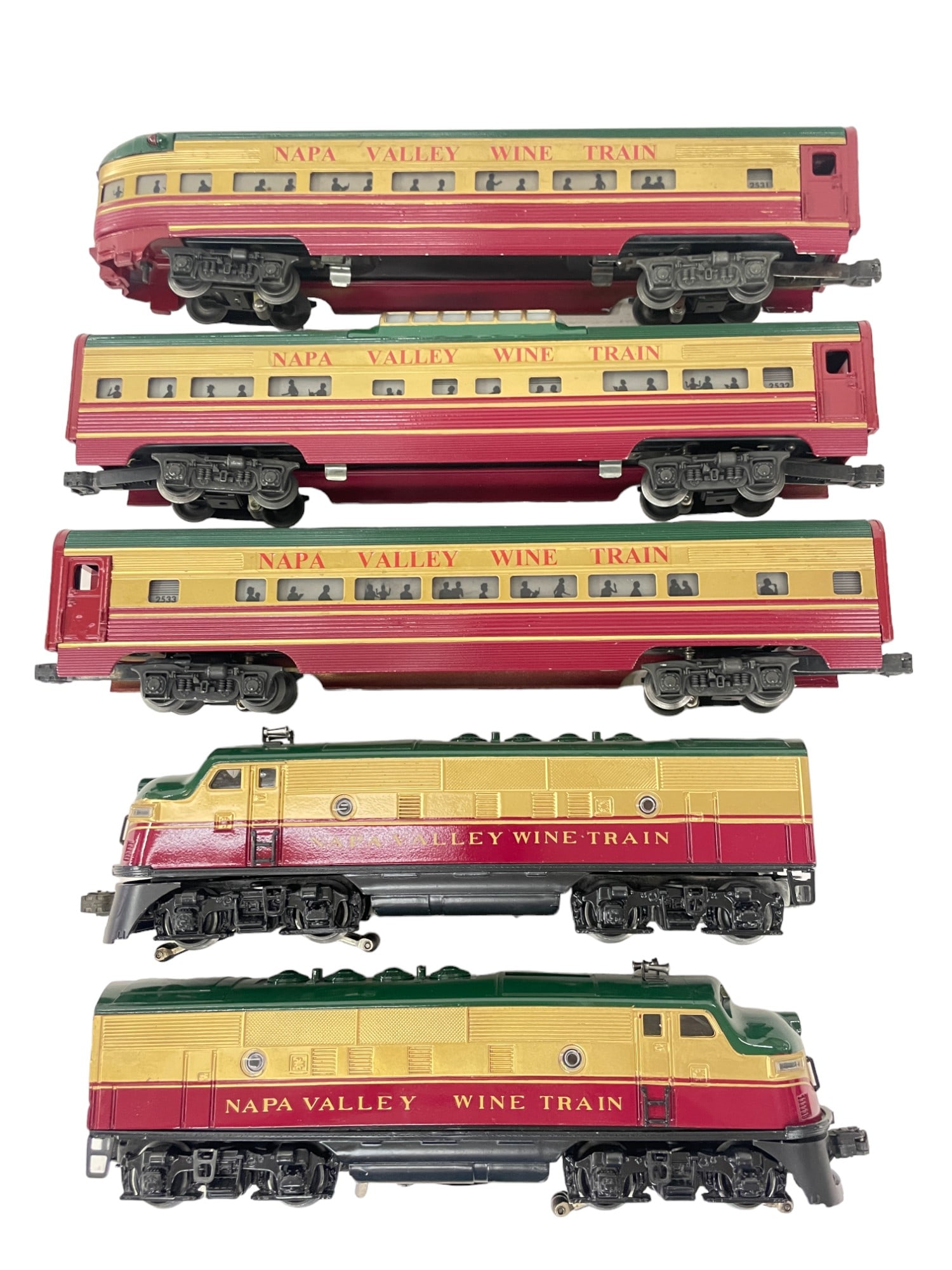 5pc Custom Painted Lionel Napa Valley Train (1 of 5)