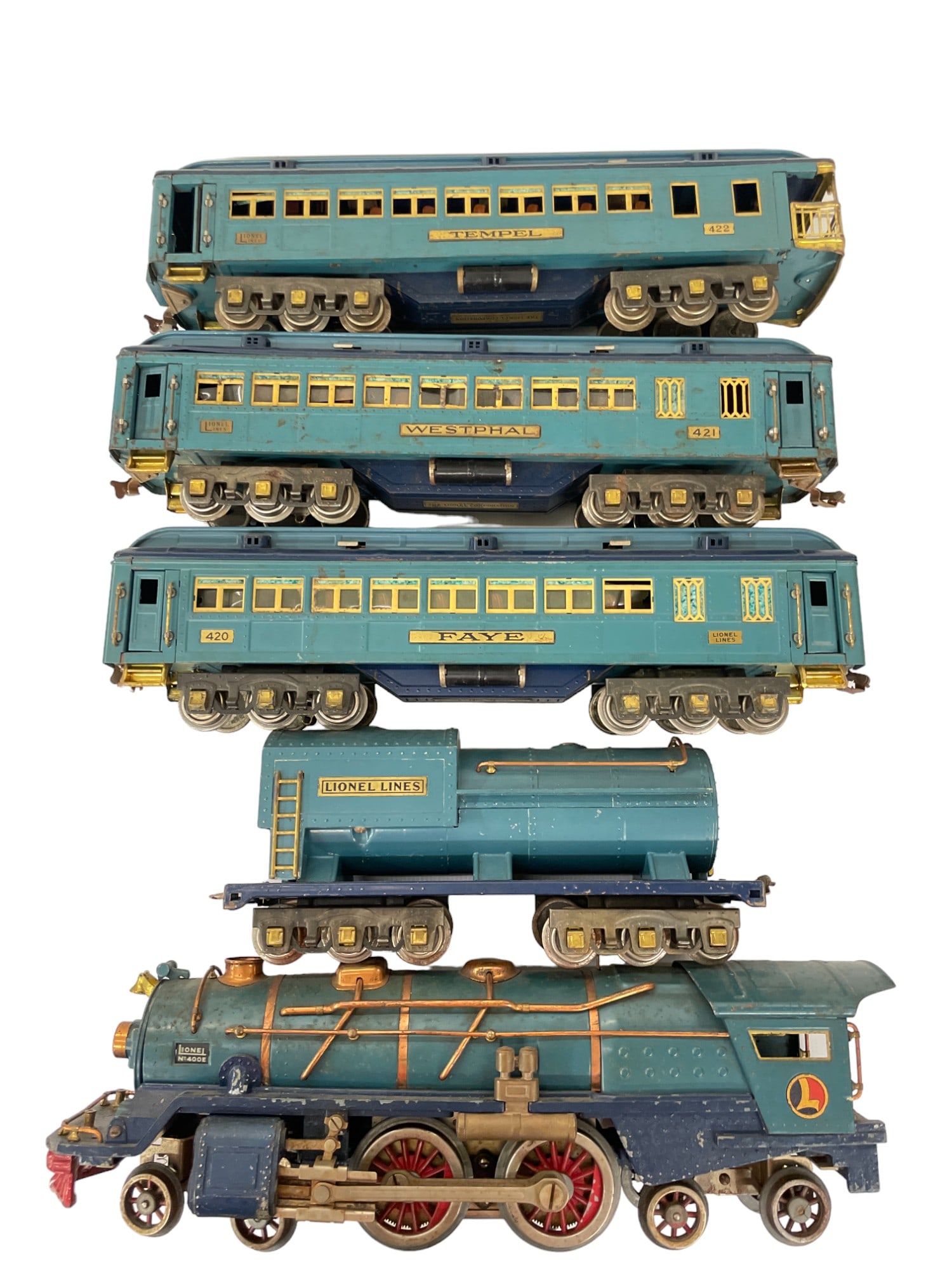 5pc Lionel Blue Comet Set (1 of 11)