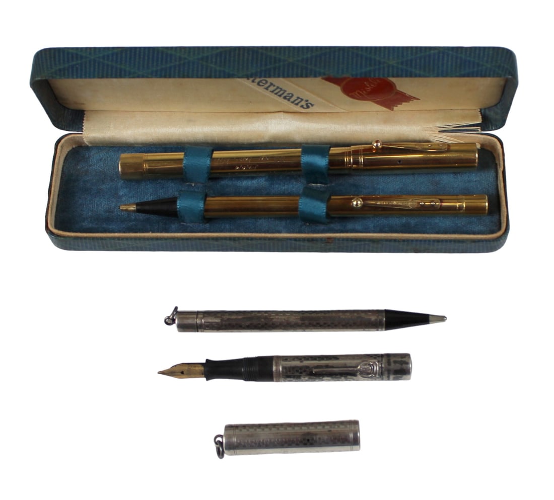 Waterman Sterling & Gold Filled Fountain Pen Sets (1 of 4)