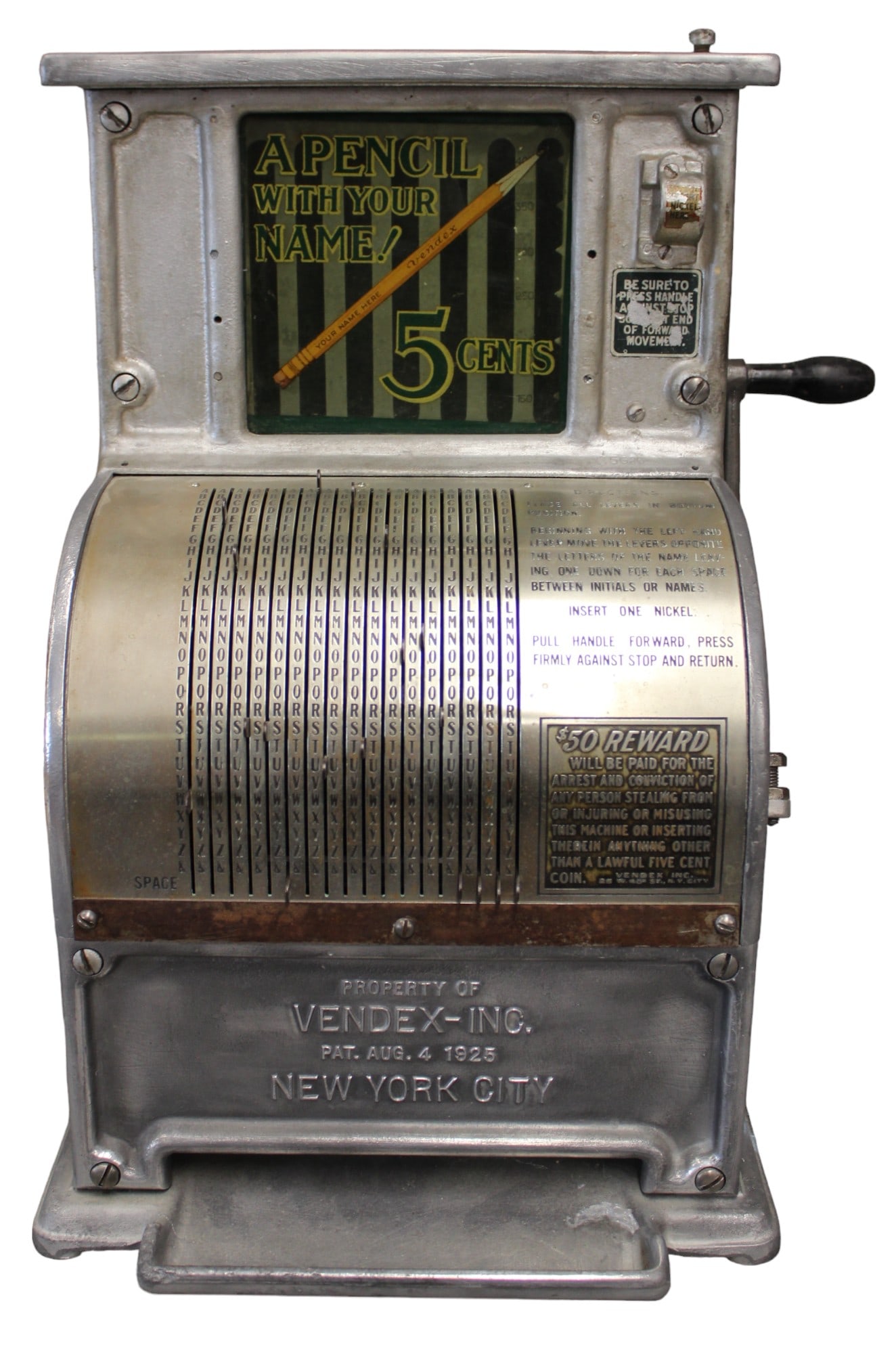 Vendex Coin Op Pencil With Your Name Dispenser (1 of 8)