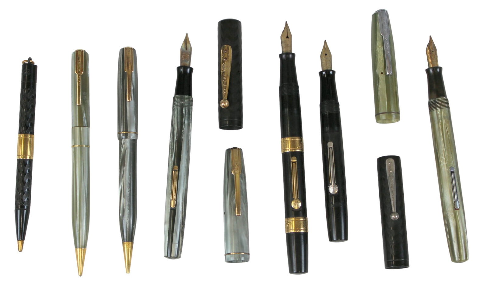 (7) Waterman Fountain Pens & Pencils (1 of 3)