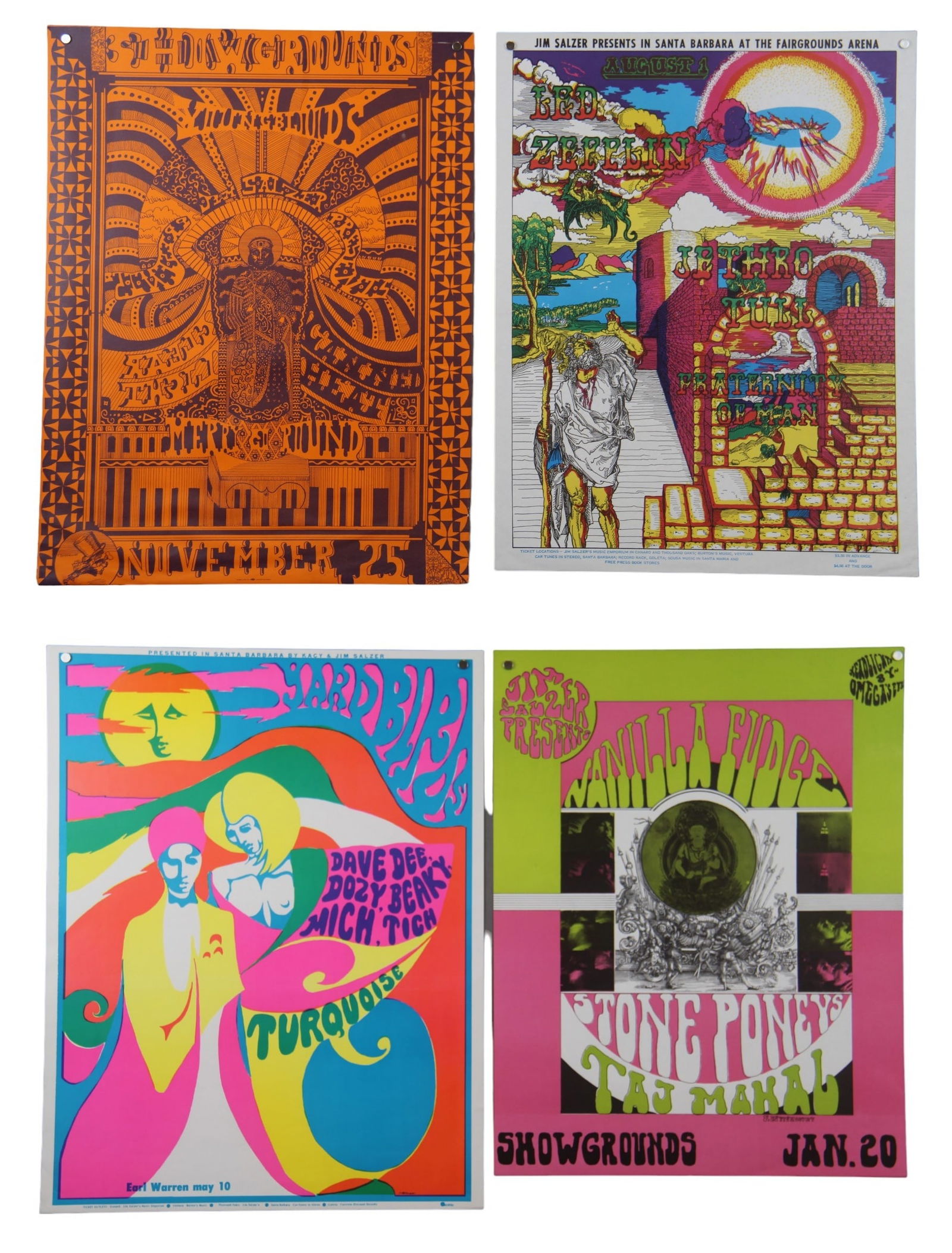 (4) Jim Salzer Santa Barbara Posters, Bettencourt (1 of 3)