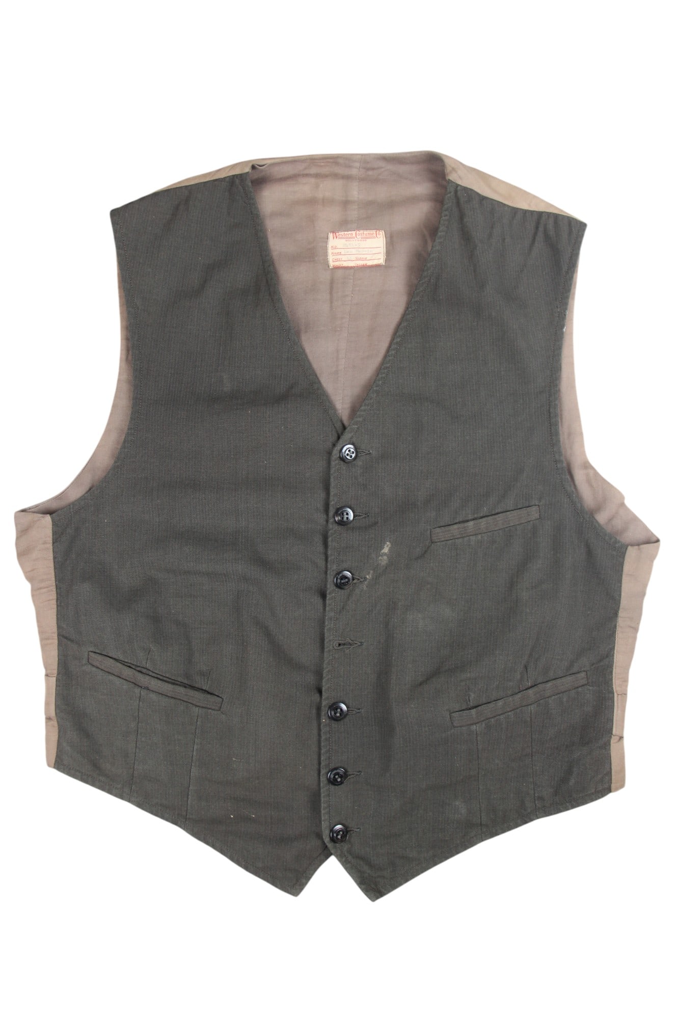 Lee Marvin Movie Worn Vest. (1 of 4)
