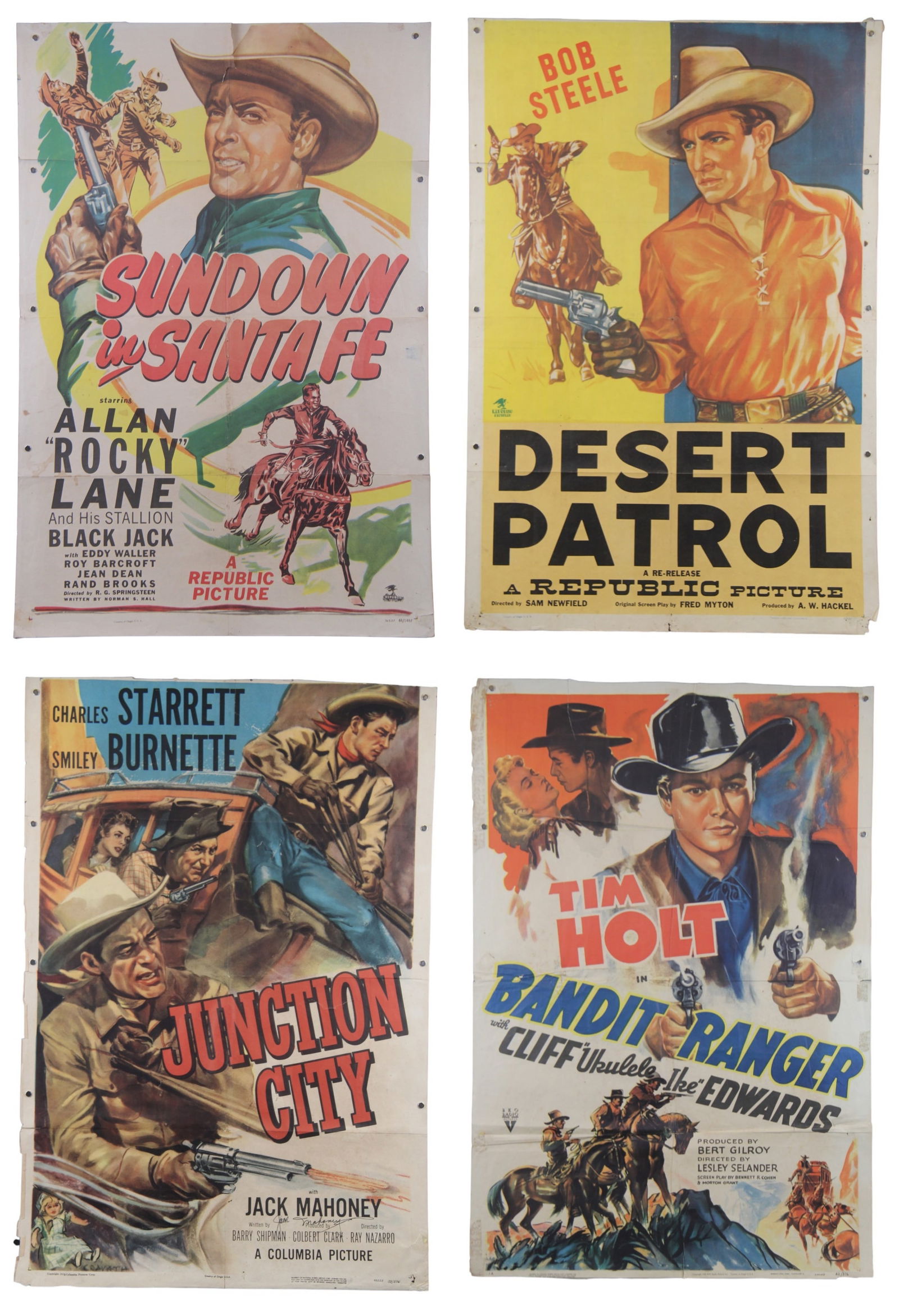 (4) Vintage Western One Sheet Movie Posters (1 of 5)