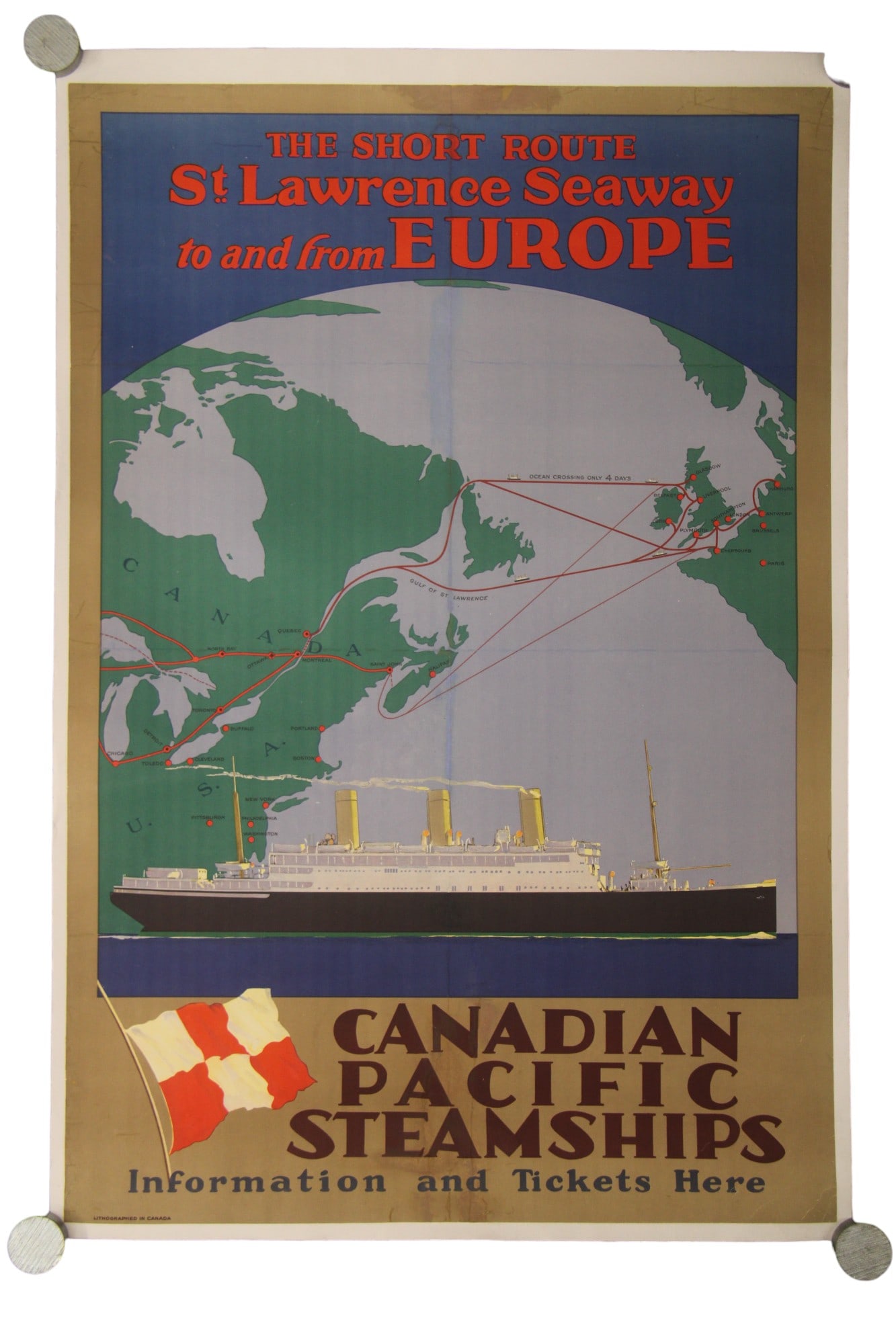 Canadian Pacific Steamships St. Lawrence Poster (1 of 1)