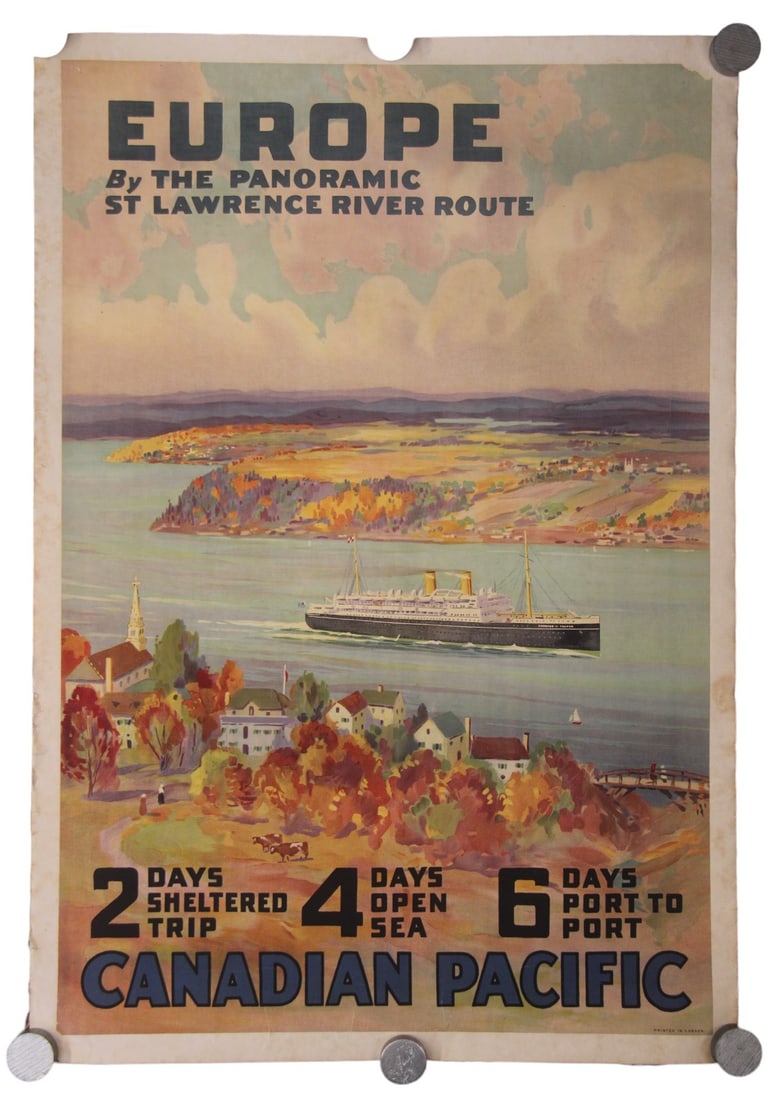 Canadian Pacific Steamships St. Lawrence Poster (1 of 1)