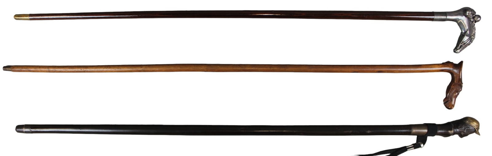 3 Figural Horse Walking Canes (1 of 4)