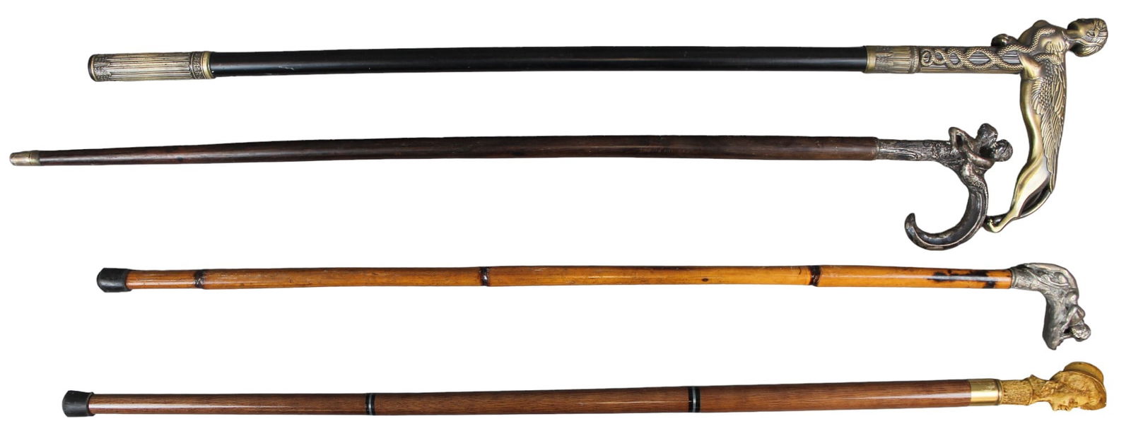 4 Figural Walking Canes (1 of 4)