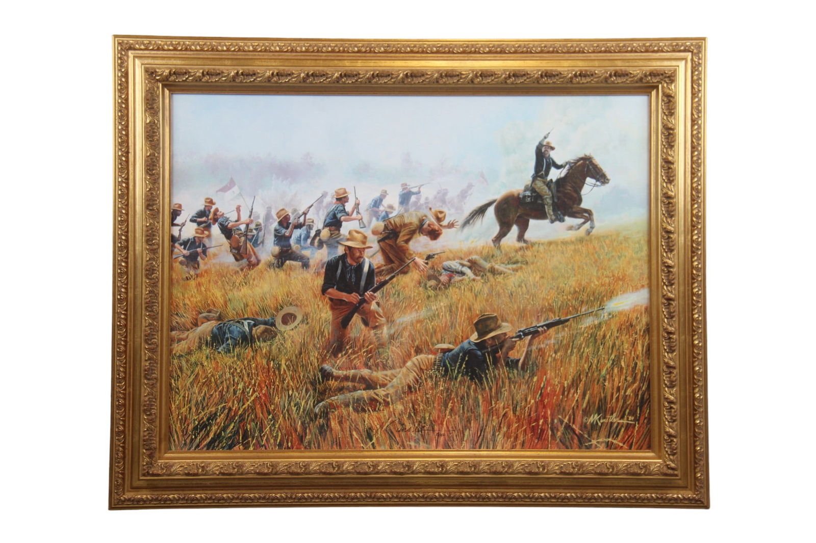 Mort Kunstler Signed Giclee, Teddys Rough Riders (1 of 3)