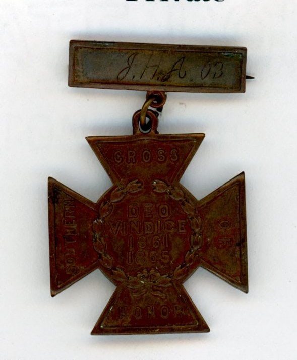 Civil War Confederate Southern Cross of Honor Id'd (1 of 2)