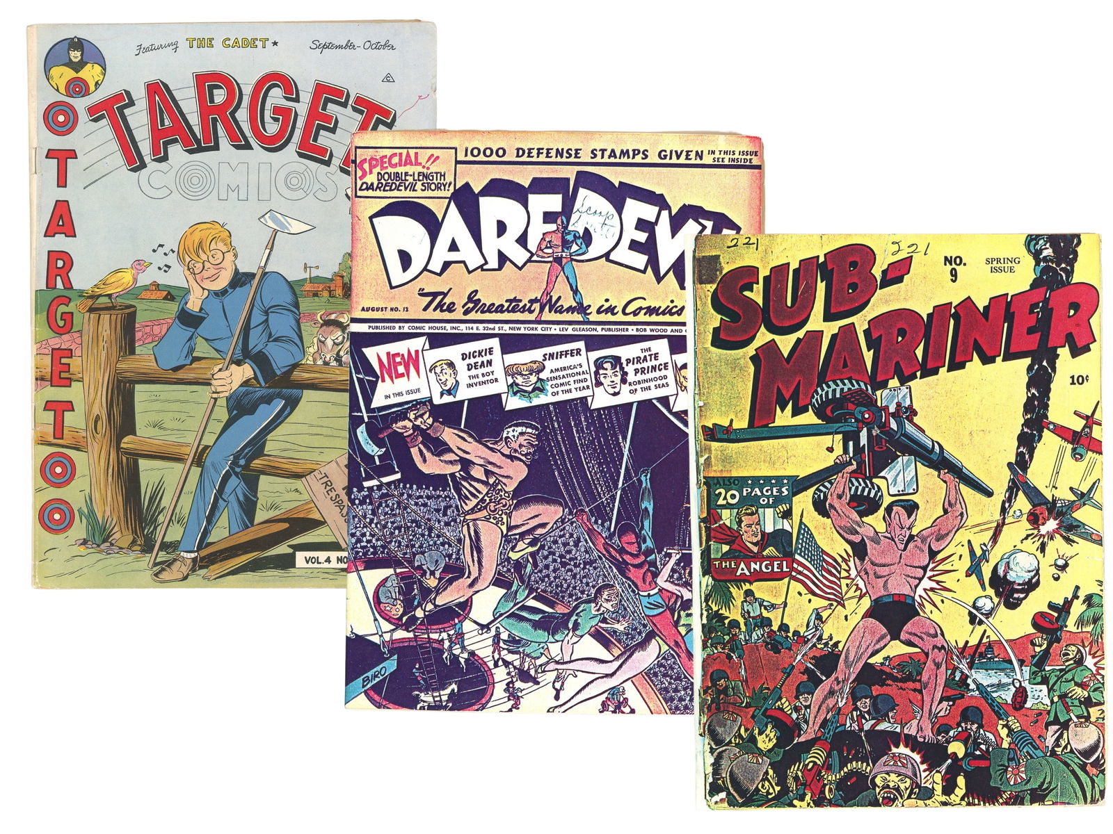 (3) Basil Wolverton Golden Age Issues (1 of 7)