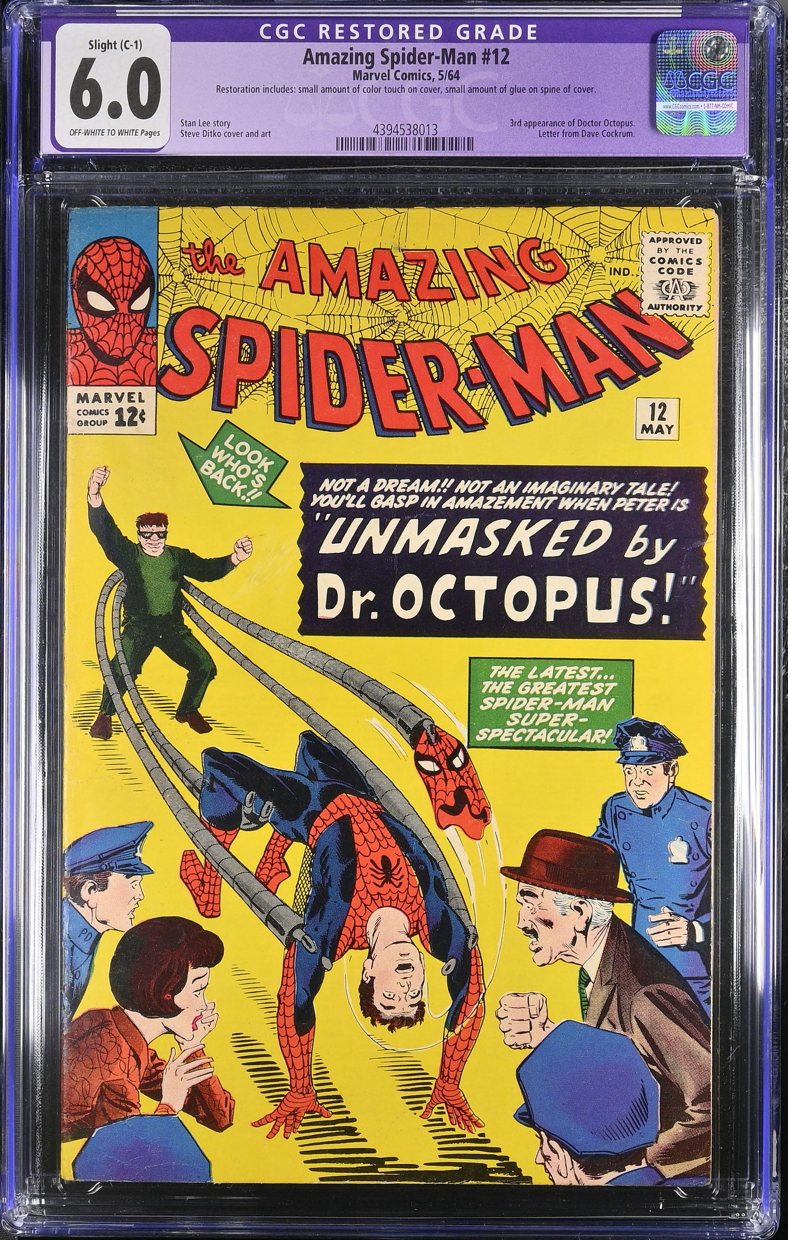 Amazing Spider-Man #12 5/64 CGC 6.0 Restored (1 of 2)