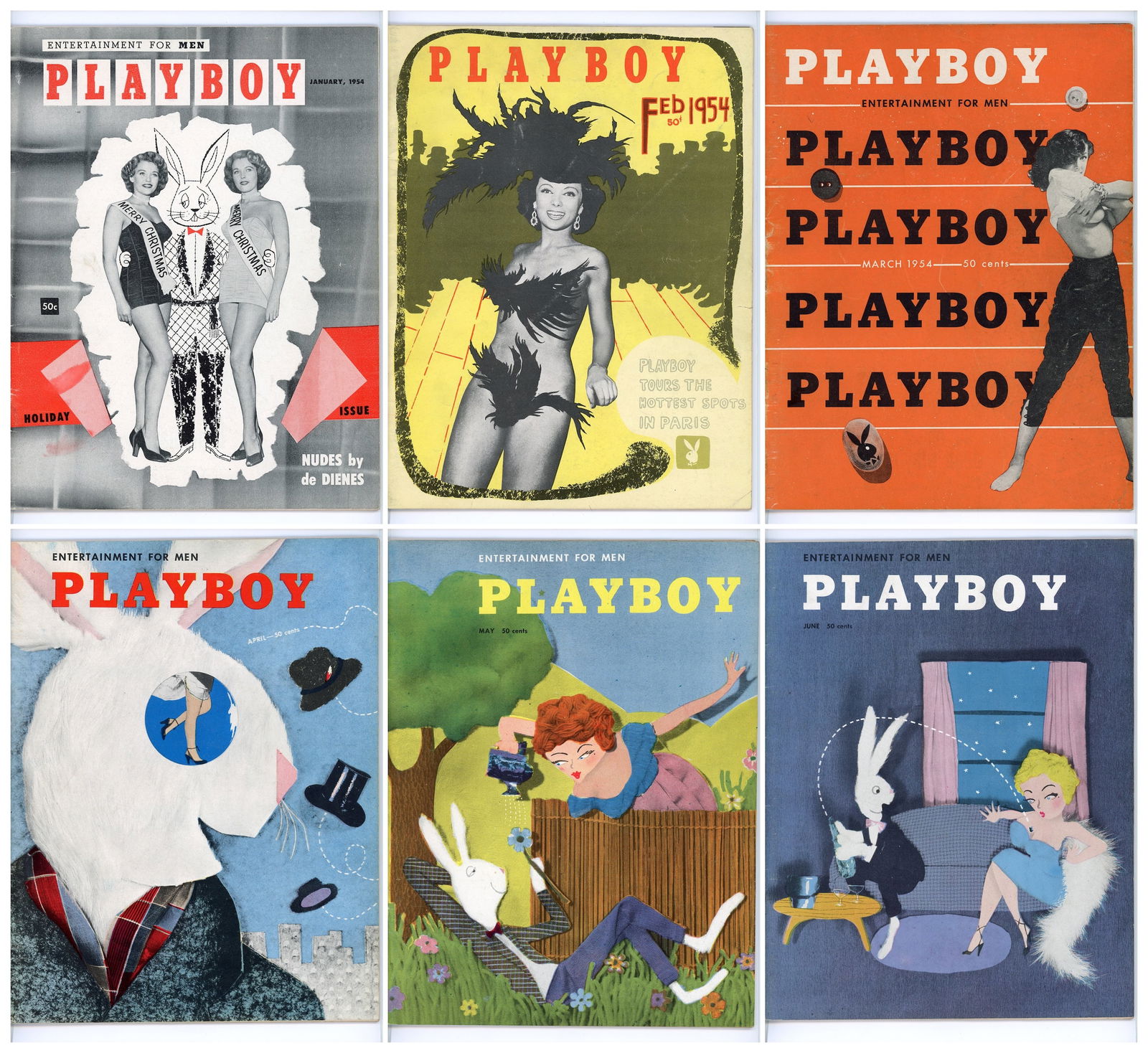 1954 Playboy Magazine - All 12 Issues (1 of 2)