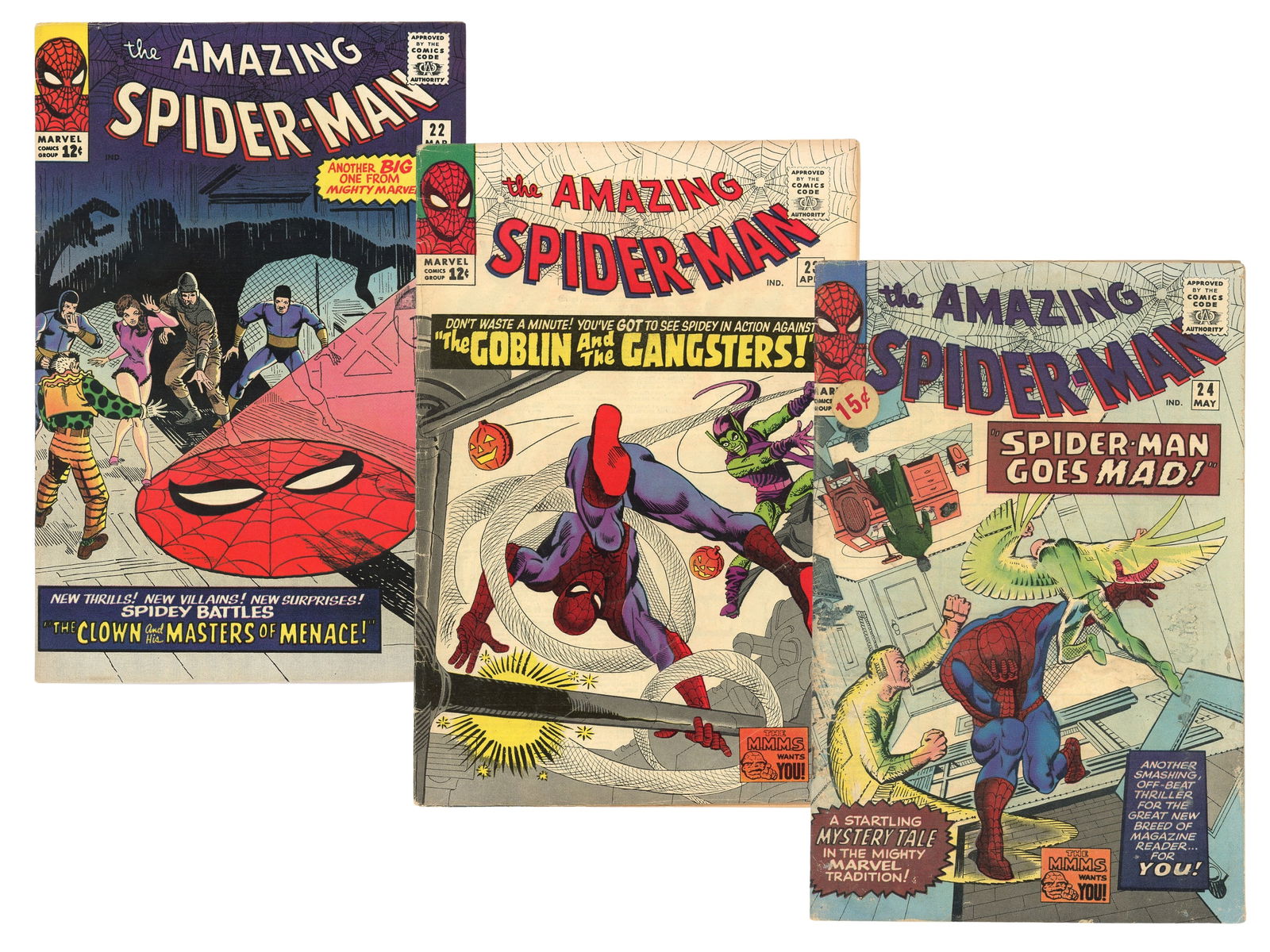 (3) Early Marvel Amazing-Spider Man Issues (1 of 7)
