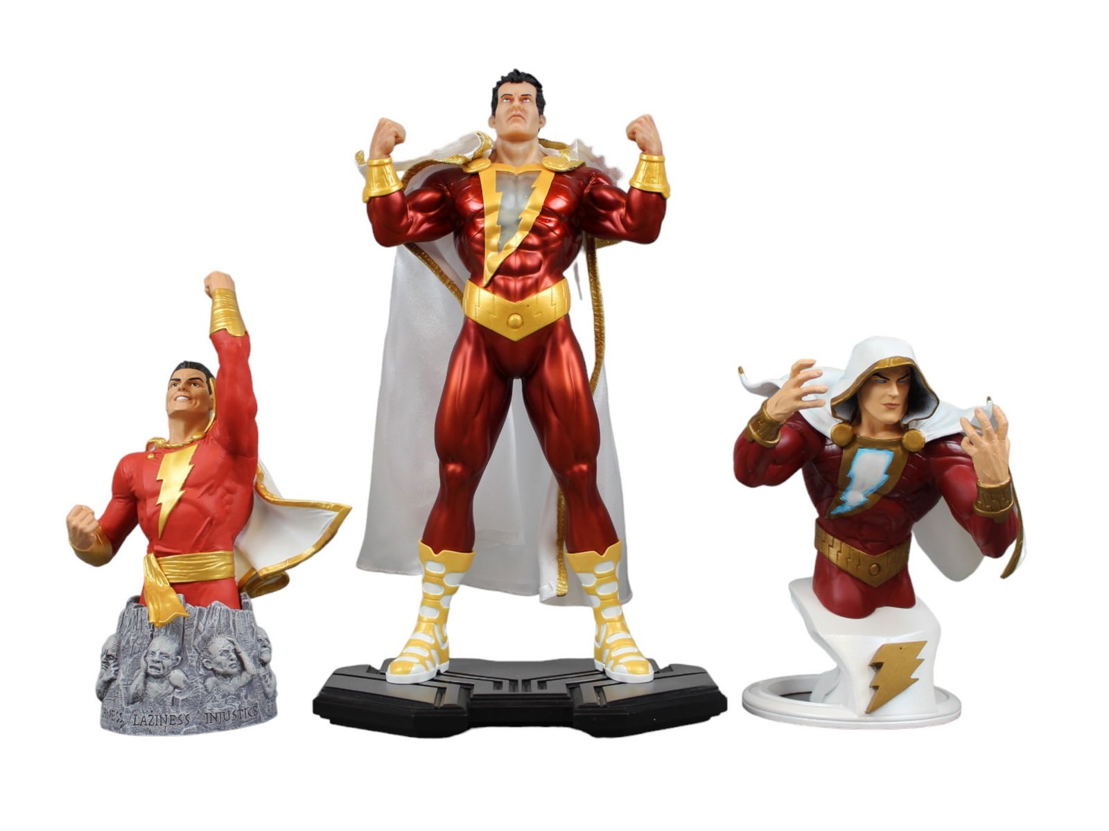 (3) Shazam Statues / Bust, DC (1 of 9)