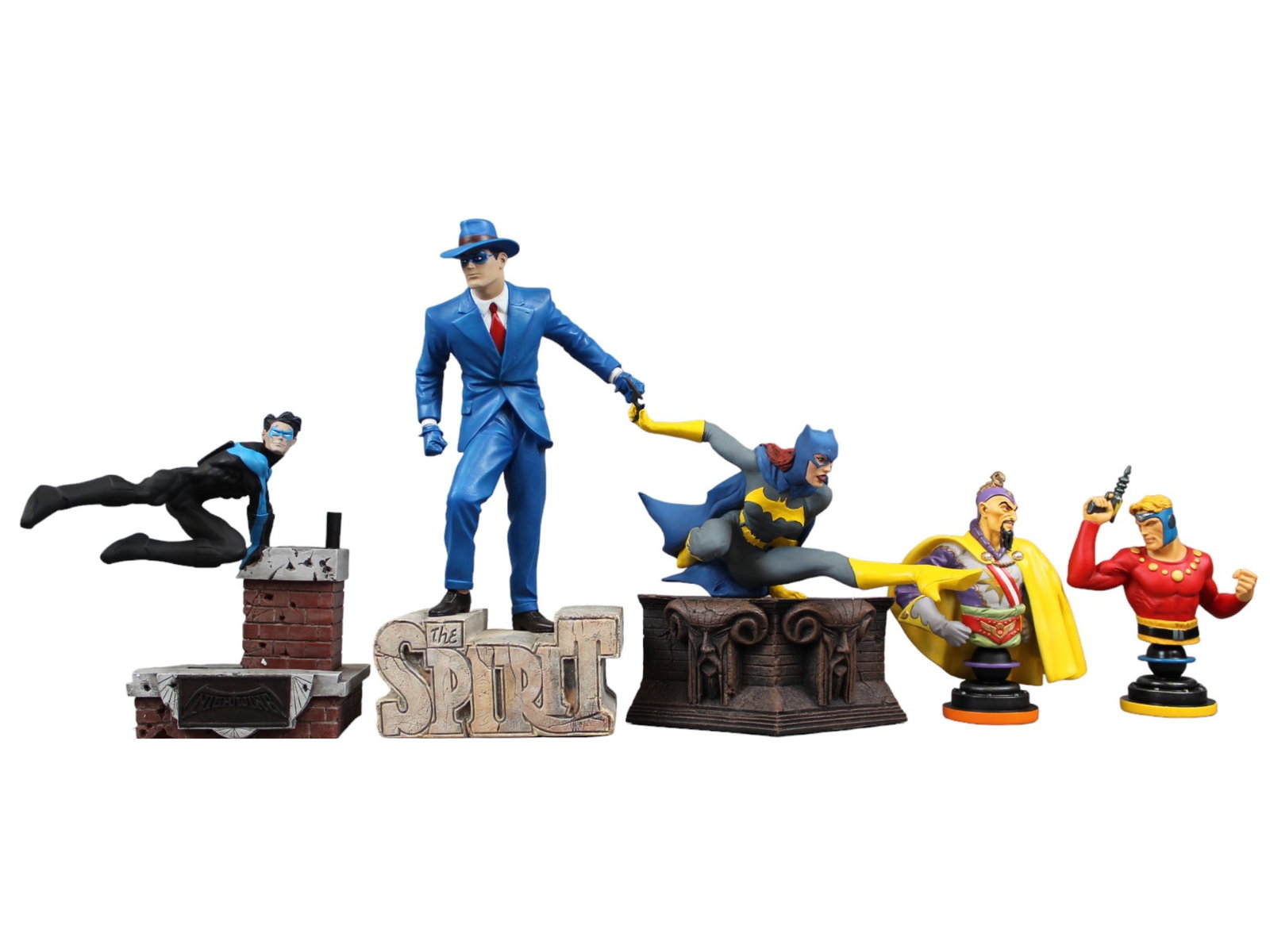 (4) DC Comic Statues, Batgirl, The Spirit, & More (1 of 9)