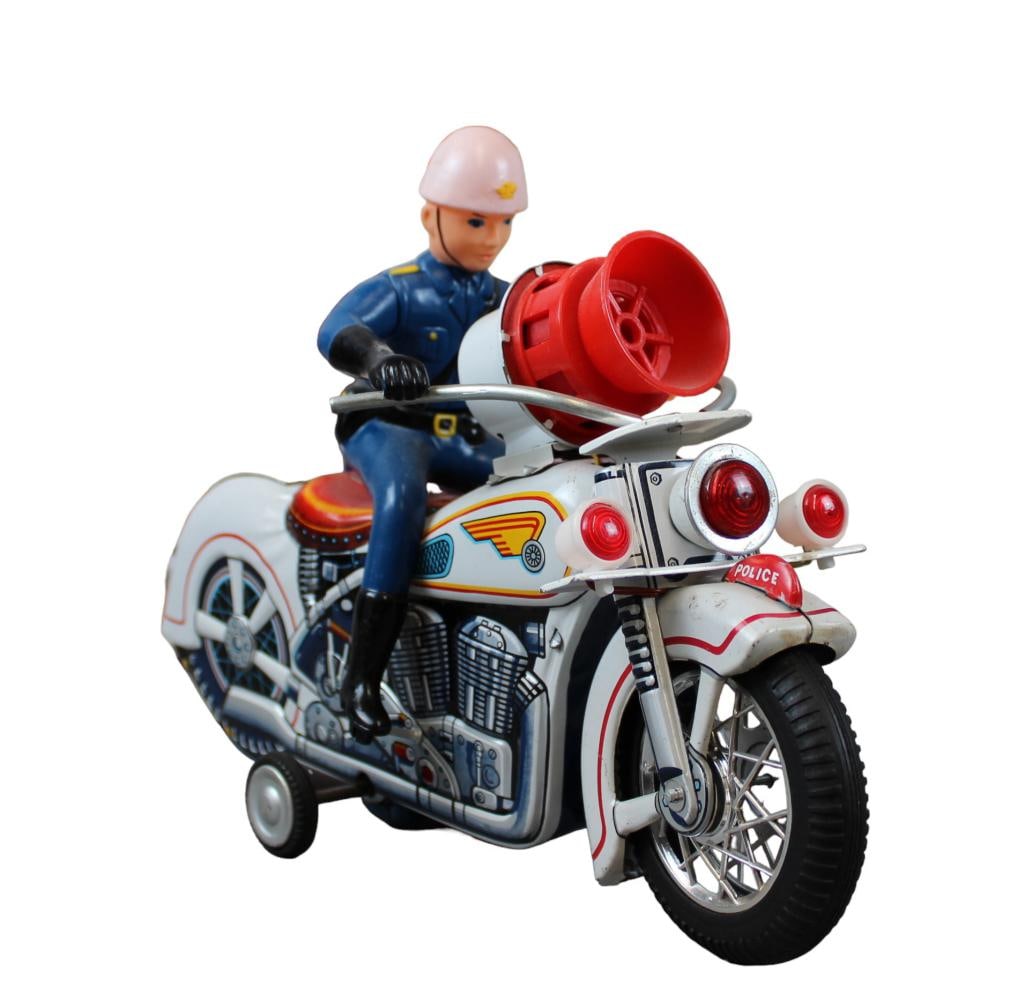 Boxed Battery Op Siren Patrol Motorcycle Japan (1 of 8)