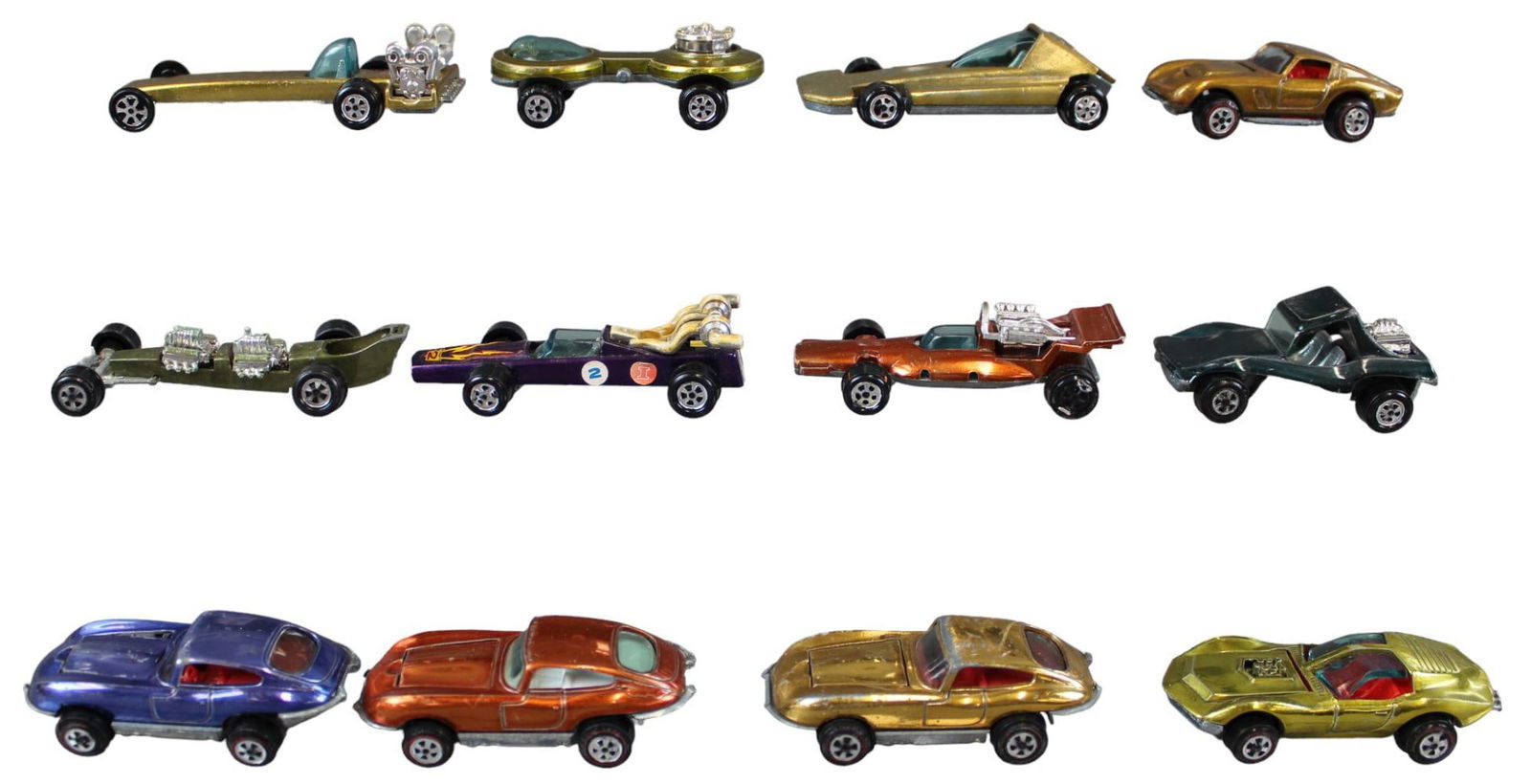 (12) Topper Johnny Lightning Redline Cars (1 of 2)