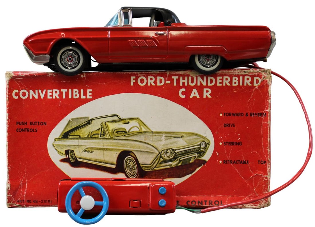 Boxed Battery Operated Ford Thunderbird, Japan (1 of 8)