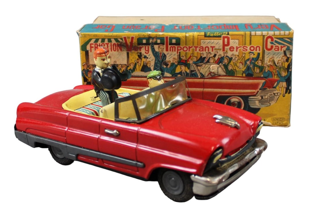 Boxed Tin Litho Very Important Person Car, Japan (1 of 6)