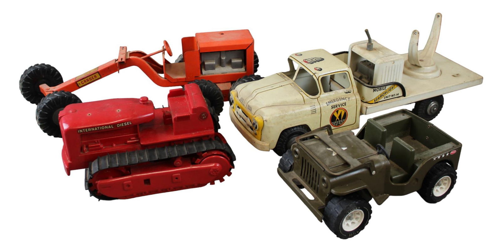 4 Assorted Vintage Toy Trucks (1 of 2)