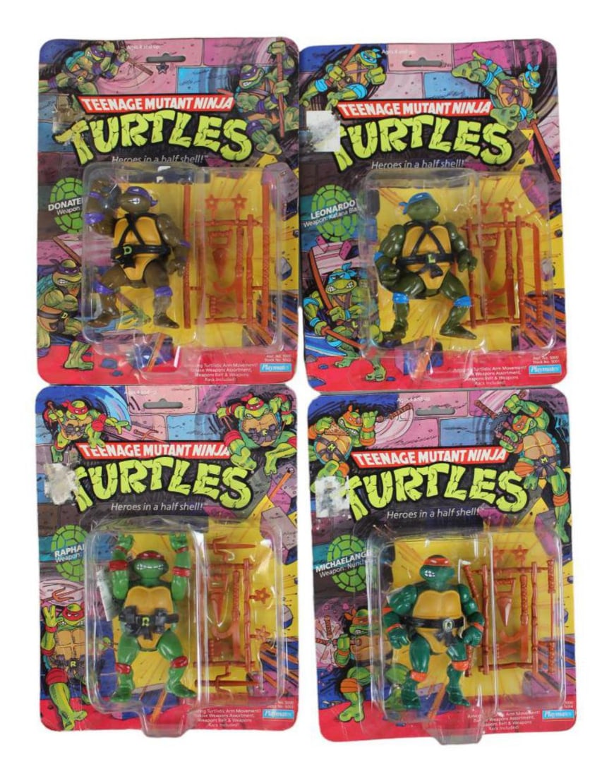 1988 TMNT Carded Original Series Action Figure Lot (1 of 4)