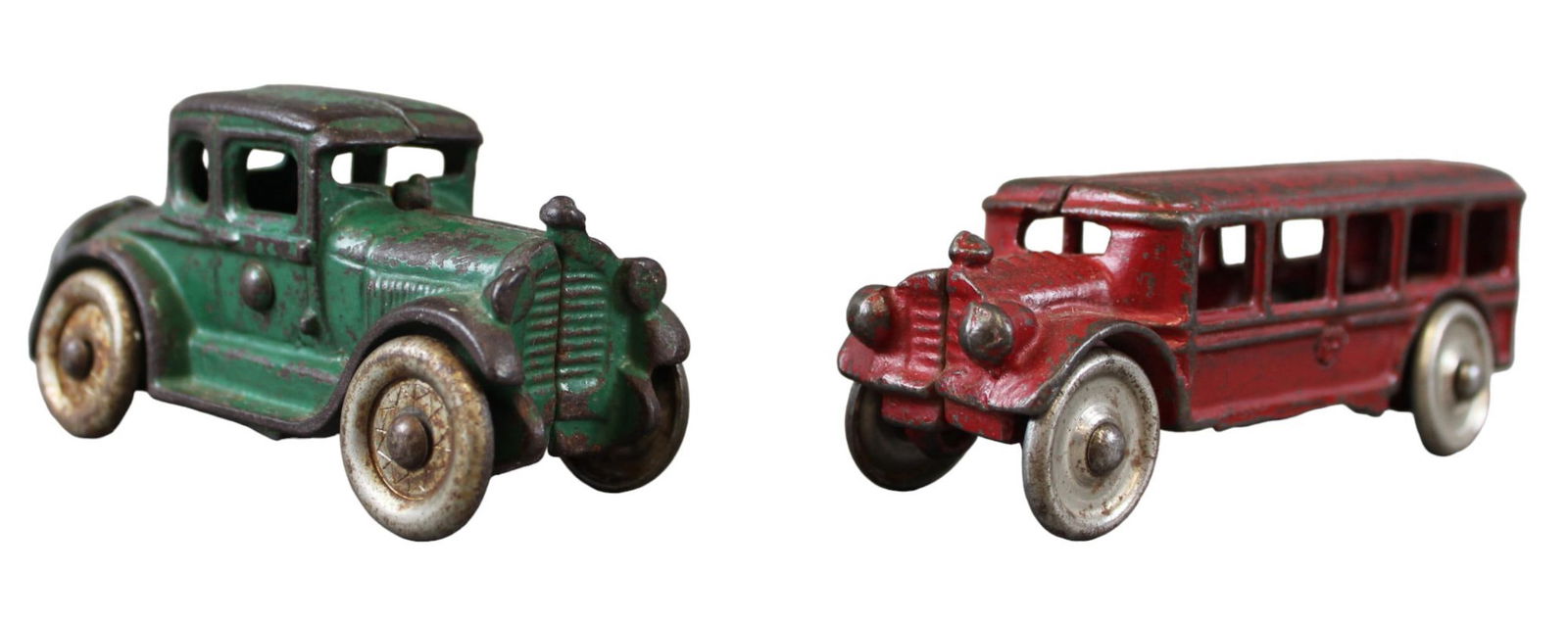 (2) Arcade Cast Iron Vehicles, Bus & Coupe (1 of 3)