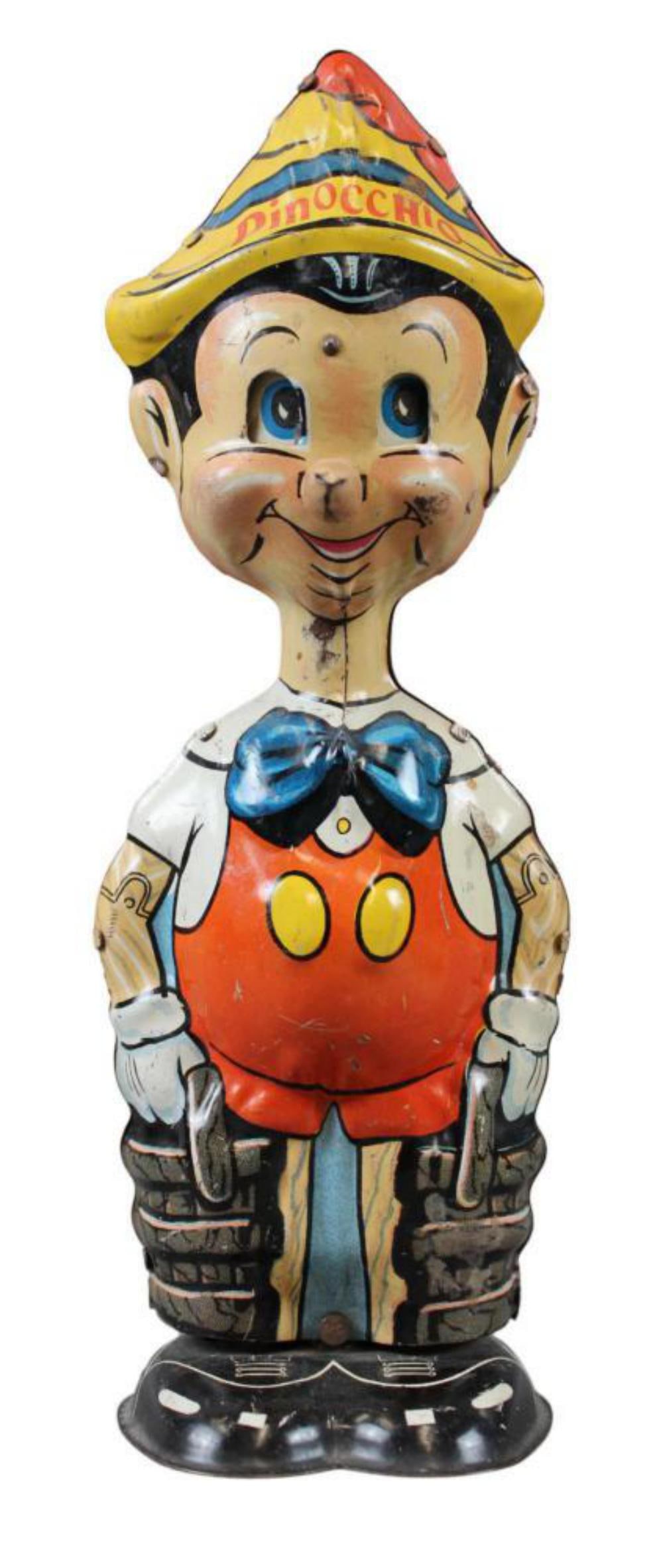 Marx Tin Litho Windup Pinocchio Walker (1 of 2)