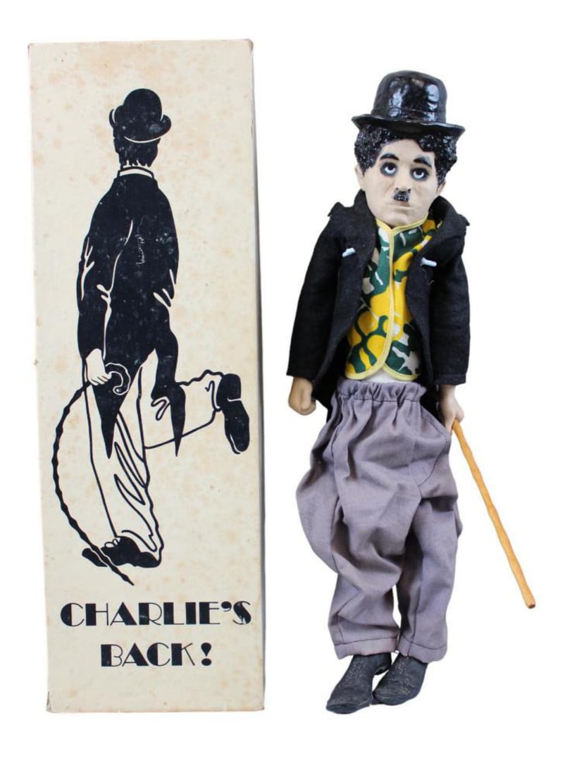 1972 Milton Bradley Charlie Chaplin Doll w/ Box (1 of 9)