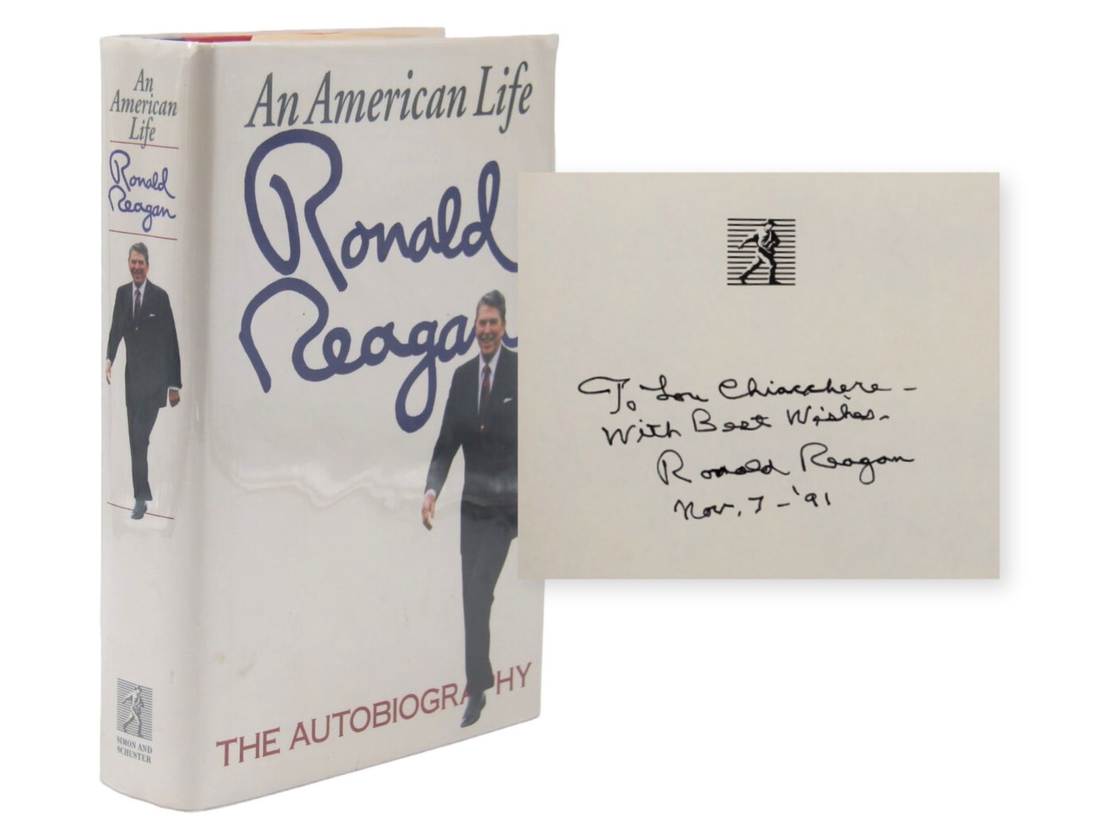 Ronald Reagan - An American Life Signed Book (1 of 3)