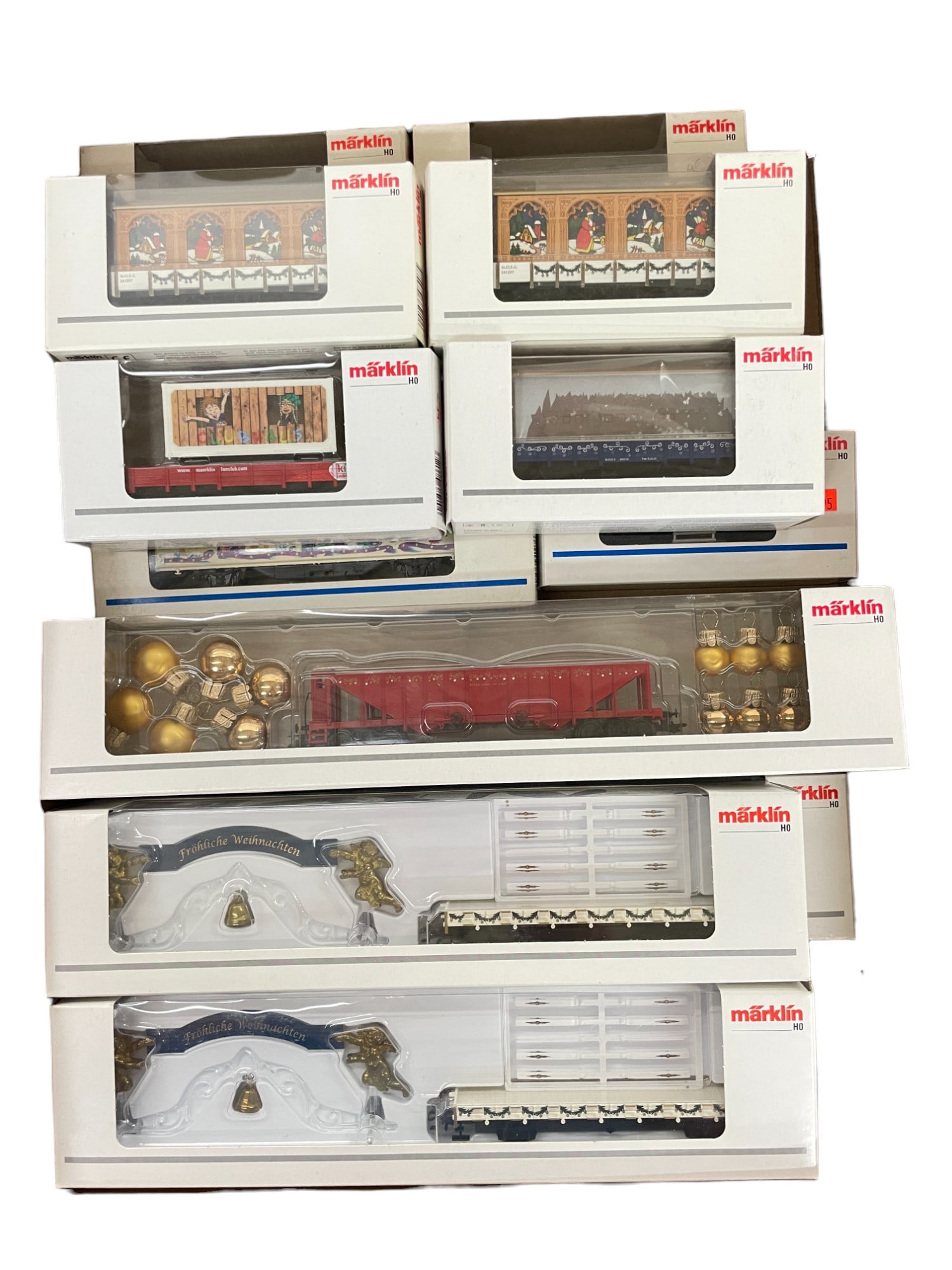 16pc Marklin HO Christmas Cars Group (1 of 2)