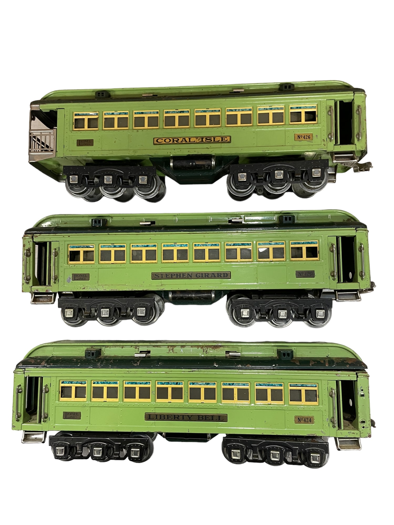 3 RARE Nickel Lionel Stephen Girard Cars (1 of 8)