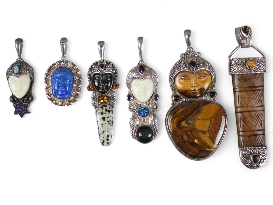 Lot of (6) Sajen Pendants. (1 of 5)
