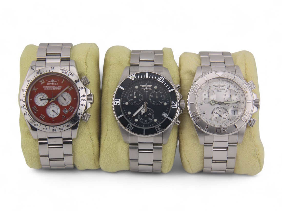 (7) Invicta Men's Chronograph Watches (1 of 3)
