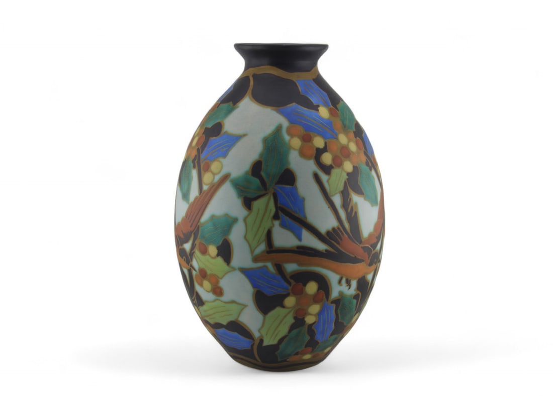 Boch Freres Large Floral Vase (1 of 6)