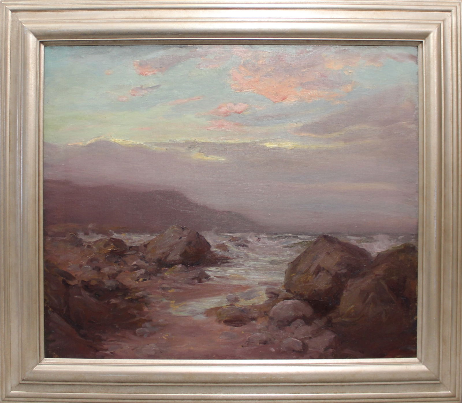 Hal Robinson, Oil on Canvas "Rocky Seascape" (1 of 3)