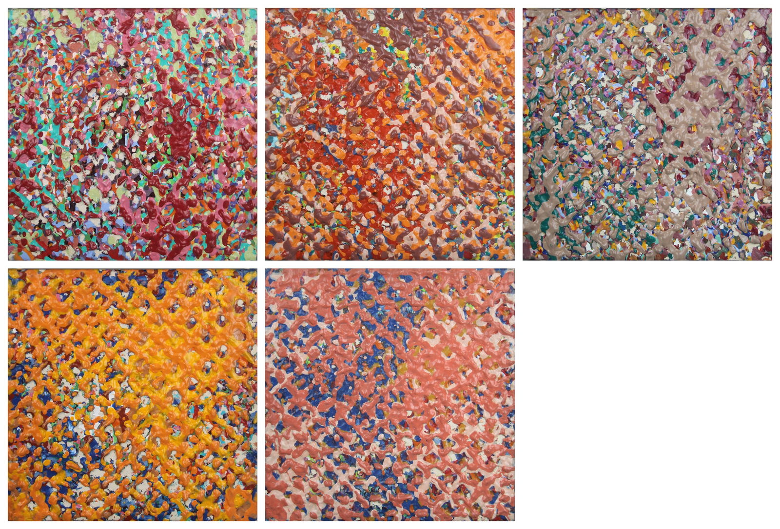 Joy Walker, Group of 5 Acrylic Paintings (1 of 12)