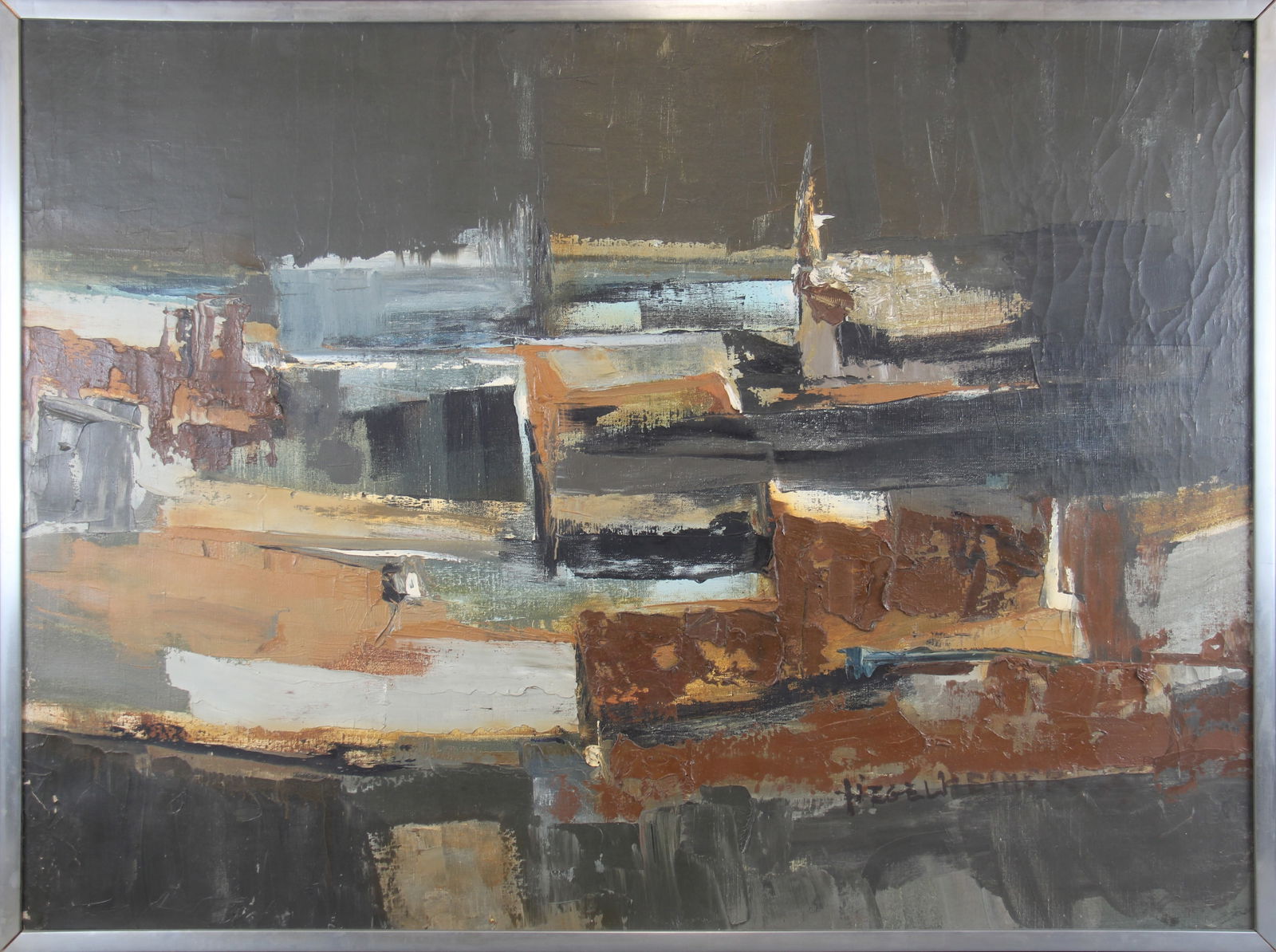 William Hegelheimer, Abstract Oil on Canvas (1 of 3)